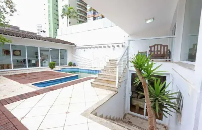 Sobrado comercial com pé direito duplo e piscina para alugar, 384m² - bairro jardim, santo andré/sp