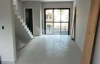 Sobrado com 2 suítes novo para comprar, 110m² - jardim santo alberto, santo andré/sp.