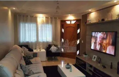Sobrado com 4 dormitórios à venda, 222m² - parque das nações, santo andré/sp