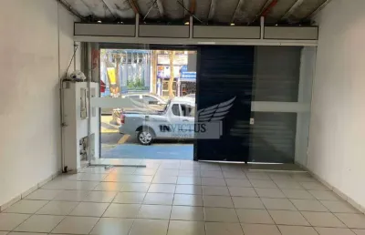Salão comercial no centro de santo andré com 2 frentes para alugar!