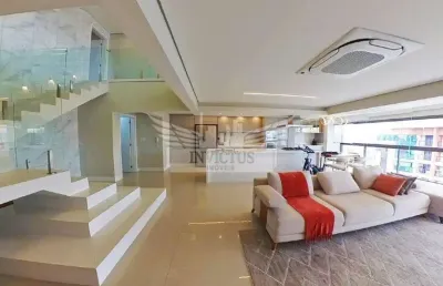 Apartamento duplex com 4 suítes no edifício oca para comprar, 351m² - bairro jardim, santo andré/sp.