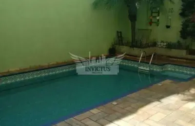 Sobrado com piscina e 3 quartos para comprar, 405m² - vila camilópolis, santo andré/sp.