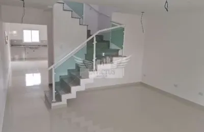 Sobrado novo com 3 suítes à venda, 214m² - vila alzira, santo andré/sp.