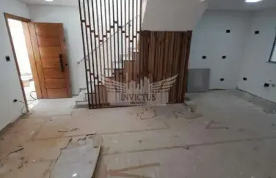 Sobrado novo com 3 dormitórios à venda, 100m² - jardim das maravilhas, santo andré/sp.