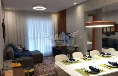 Apartamento com 2 dormitórios para comprar, 65m² - campestre, santo andré/sp.