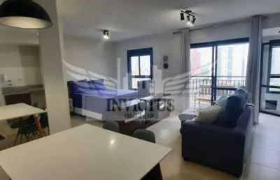 Apartamento studio mobiliado para locação, 43m² - bairro campestre, santo andré/sp.