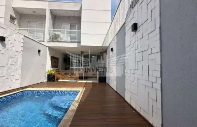Lindo sobrado com 3 suítes e piscina à venda, 288m² - santa maria, são caetano do sul/sp.