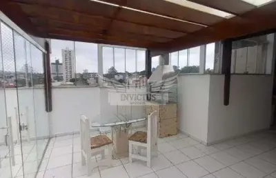 Cobertura sem condomínio com 2 dormitórios à venda, 100m² - vila alzira, santo andré/sp.