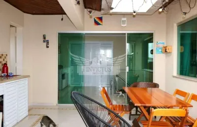Cobertura com 3 dormitórios no edifício royal plaza, 104m² - santa maria, são caetano do sul/sp.