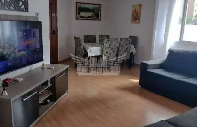 Apartamento com 3 dormitórios no edifício residencial village para comprar, 108m²- campestre, santo andré/sp.