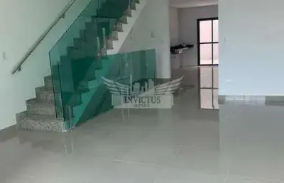 Lindo sobrado novo com 3 suítes à venda, 200m² - parque das nações, santo andré/sp.