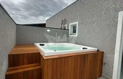 Cobertura sem condomínio com 2 quartos e jacuzzi para comprar, 120m² - vila linda, santo andré/sp.
