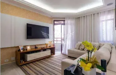 Apartamento com 3 quartos no edifício roxxane para comprar, 98m² - bairro campestre, santo andré/sp.