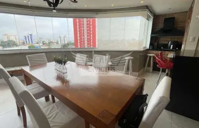 Apartamento de 3 suítes no residencial blue à venda, 126m² - vila scarpelli, santo andré/sp.