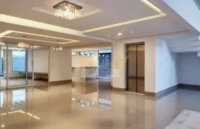 Sobrado de alto padrão em condomínio fechado com 5 quartos e 4 suítes, 571m² - bairro cerâmica, são caetano do sul/sp.