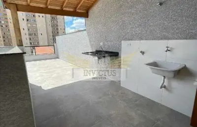 Cobertura sem condomínio com 2 quartos para comprar, 94m² - vila camilópolis, santo andré/sp.