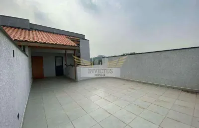Cobertura sem condomínio com 2 quartos para comprar, 106m² - vila guaraciaba, santo andré/sp.
