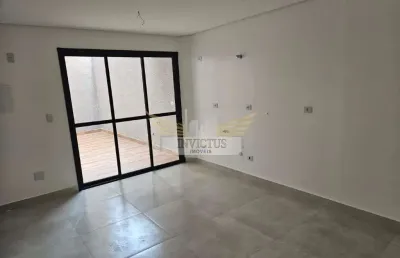 Cobertura nova sem condomínio com 2 suítes para comprar, 92m² - vila bastos, santo andré/sp.