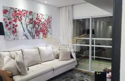 Apartamento com 3 quartos no residencial portinari para alugar mobiliado , 106m² - vila guiomar, santo andré/sp.