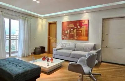 Apartamento com 3 suítes no edifício queen catherine village para comprar, 206m² - bairro jardim, santo andré/sp.