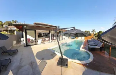 Casa alto padrão com 5 suítes em condomínio fechado para alugar, 271m² - cachoeiras do imaratá, itatiba/sp.