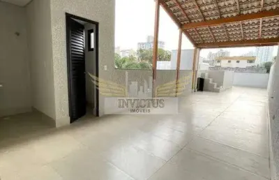 Cobertura sem condomínio com 3 quartos para comprar, 140m² - jardim bela vista, santo andré/sp.