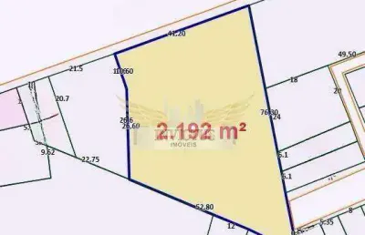 Terreno comercial/industrial para comprar, 2.192m² - casa branca, santo andré/sp.