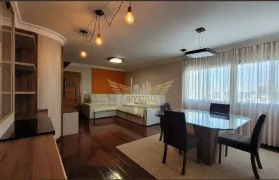 Apartamento semi mobiliado com 4 quartos no condomínio maison bouganville, 135m² - bairro jardim, santo andré/sp.