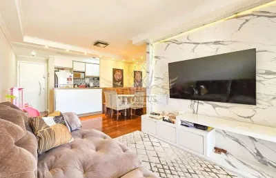 Apartamento com 3 quartos rico em armários no condomínio praça jardim para comprar, 94m² - vila valparaíso, santo andré/sp.