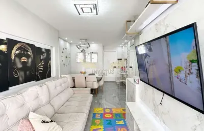 Apartamento com 3 quartos no condomínio cidade viva para comprar, 70m² - bairro jardim, santo andré/sp.