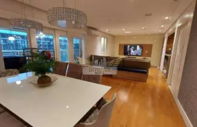 Apartamento com 3 suítes mobiliado no residencial domo home para comprar, 156m²- centro, são bernardo do campo/sp.