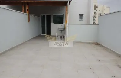 Cobertura nova sem condomínio com 2 quartos para comprar, 100m² - vila camilópolis, santo andré/sp.