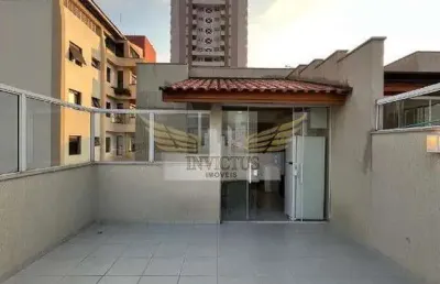 Cobertura sem condomínio com 2 quartos para comprar, 89m² - campestre, santo andré/sp.