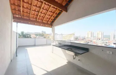 Cobertura sem condomínio nova com 2 quartos para comprar, 100m² - jardim pilar, santo andré/sp.