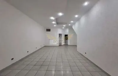 Salão comercial para alugar, 124m² - centro de santo andré/sp.