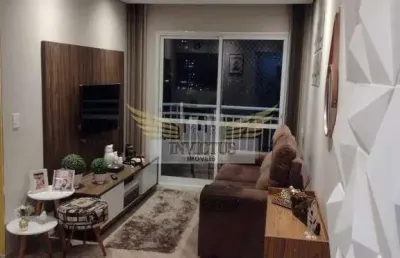 Apartamento mobiliado com 2 quartos no residencial laranjeiras viii, 60m² - vila principe de gales, santo andré/sp.