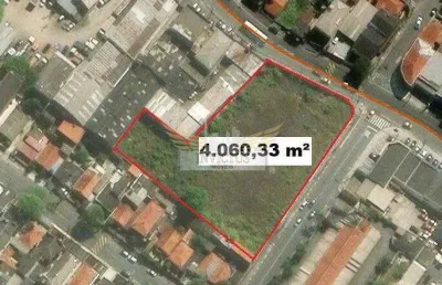 Terreno residencial/comercial de esquina para comprar, 4.060,33m² - taboão, diadema/sp.