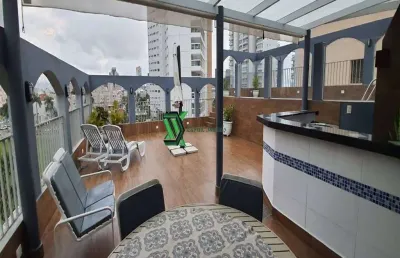 Cobertura com 3 quartos à venda no jardim das conchas, guarujá , 240 m2 por r$ 870.000