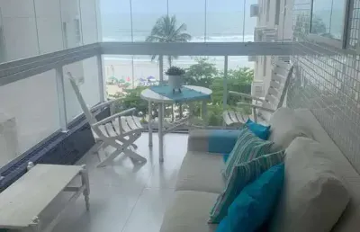 Apartamento locação 3 dormitórios frente ao mar praia pitangueiras