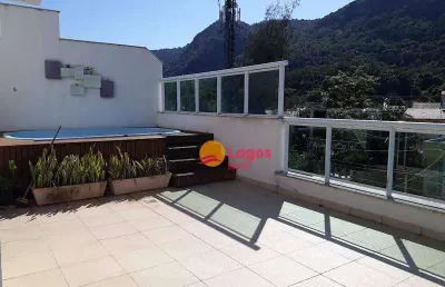 Cobertura com 3 dormitórios à venda, 216 m² por r$ 1.150.000,00 - itaipu - niterói/rj