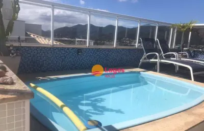 Cobertura com 3 dormitórios à venda, 220 m² por r$ 990.000,00 - itaipu - niterói/rj