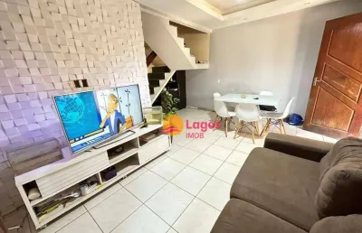 Casa com 2 dormitórios à venda, 79 m² por r$ 450.000,00 - barroco (itaipuaçu) - maricá/rj