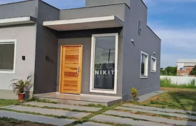 Casa com 2 dormitórios à venda, 76 m² por r$ 430.000,00 - jardim atlântico central (itaipuaçu) - maricá/rj