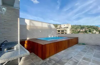 Oportunidade de cobertura com 4 dormitórios à venda, 200 m² por r$ 1.050.000 - icaraí - niterói/rj