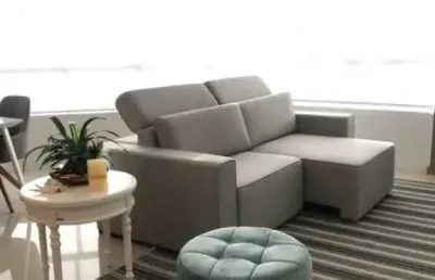 Apartamento mobiliado com linda vista para o rio e mar