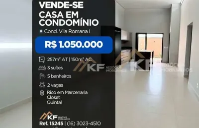 Casa em condomínio á venda - vila romana i - ribeirão preto / sp