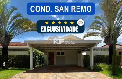 Casa à venda condomínio san remo: 3 quartos, suíte e piscina - ribeirão preto/ sp