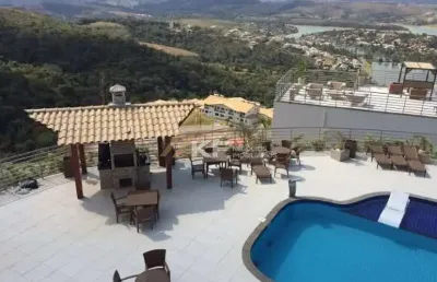 Apartamento duplex mobiliado em escarpas do lago- mg