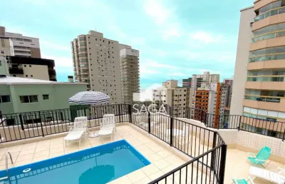 Cobertura com 3 dormitórios à venda, 208 m² por r$ 1.150.000,00 - aviação - praia grande/sp