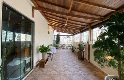 Cobertura com 4 dormitórios à venda, 219 m² por r$ 1.200.000,00 - aviação - praia grande/sp